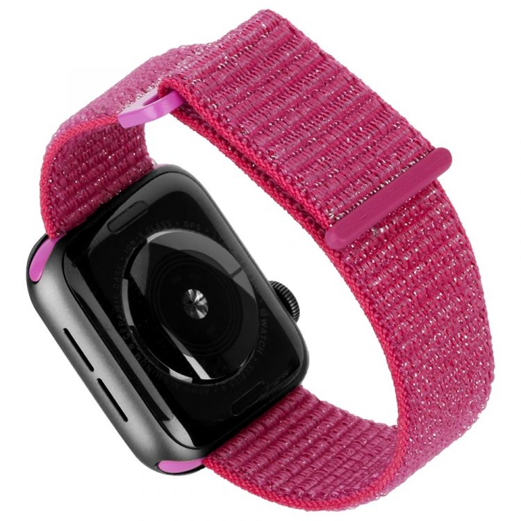 Ремешок Case-Mate Nylon Watch Band для Apple Watch 42/44 мм розовый (Metallic Pink)