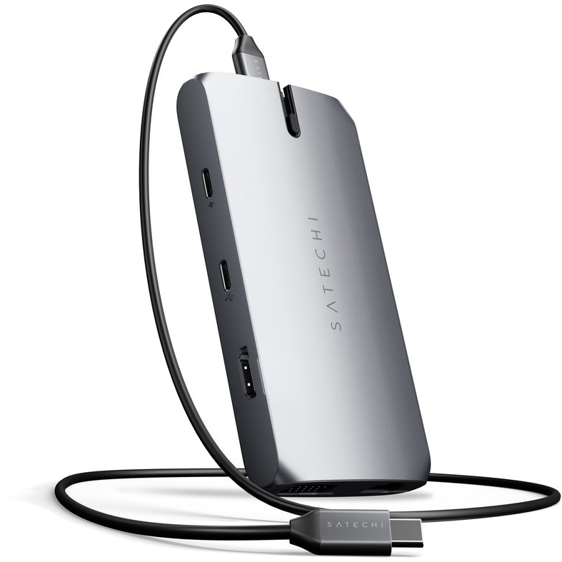 Хаб Satechi USB-C On-the-Go MultiPort Adapter серый космос (ST-UCMBAM)
