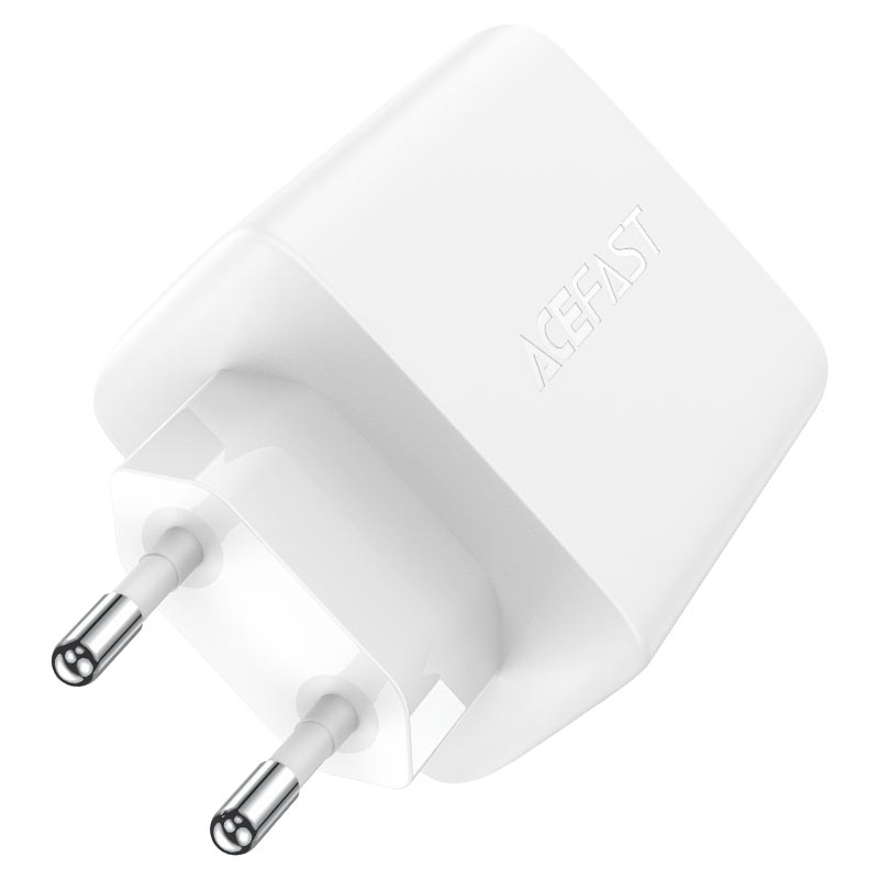 Сетевое зарядное устройство ACEFAST A41 PD65W GaN (2xUSB-C + USB-A) Fast Charge Wall Charger белое (EU)