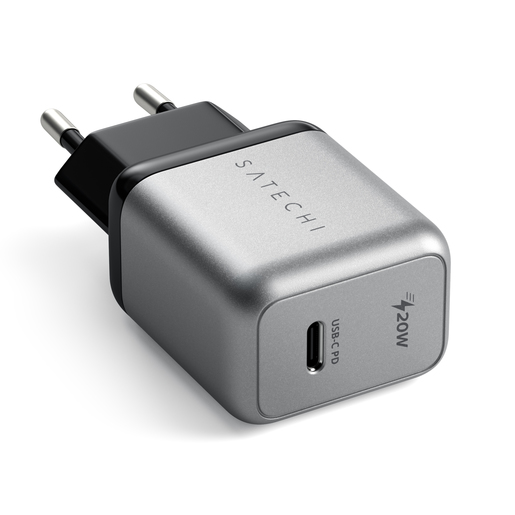 Сетевое зарядное устройство Satechi 20W USB-C PD Wall Charger серебристое (ST-UC20WCM-EU) 