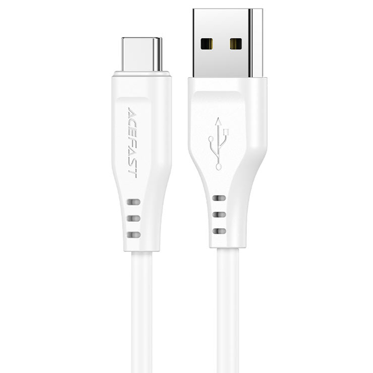 Кабель Acefast C3-04 USB-A to USB-C Charging Data Cable (1,2 метра) белый (AF-C3-04-WH)