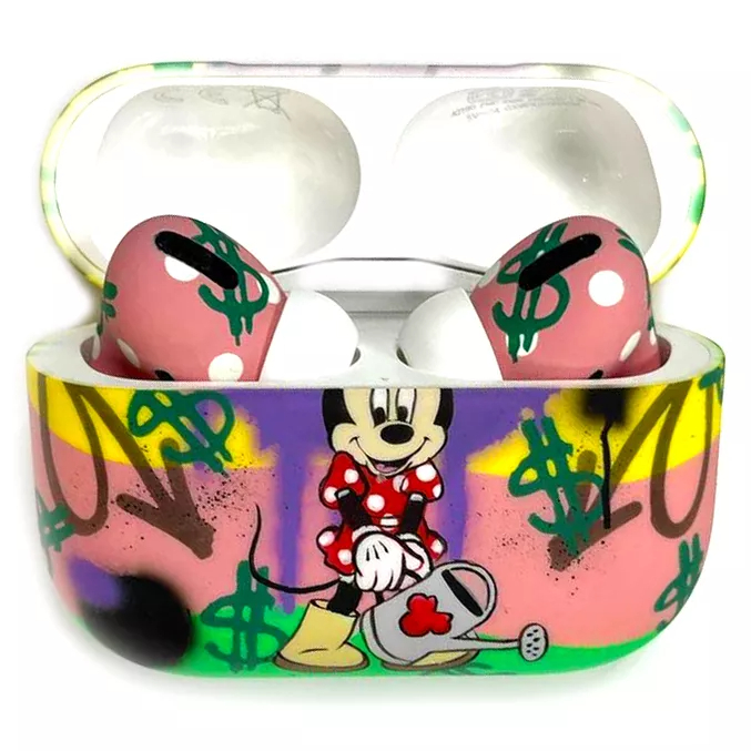 Беспроводные наушники Apple AirPods Pro (2022) 2-ое поколение Custom Edition Mini Lucky Mouse матовые