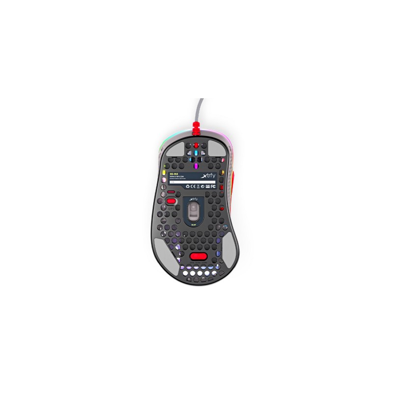 Игровая мышь Xtrfy M4 c RGB подсветкой белая (Retro)