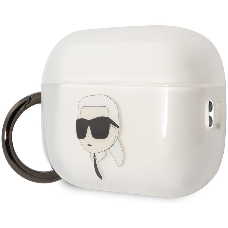 Чехол CG Mobile Karl Lagerfeld TPU with ring NFT Karl для Airpods Pro 2 (2022) прозрачный (Transparent)