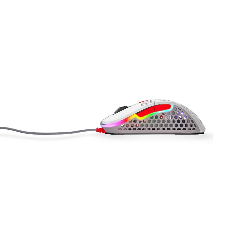 Игровая мышь Xtrfy M4 c RGB подсветкой белая (Retro)