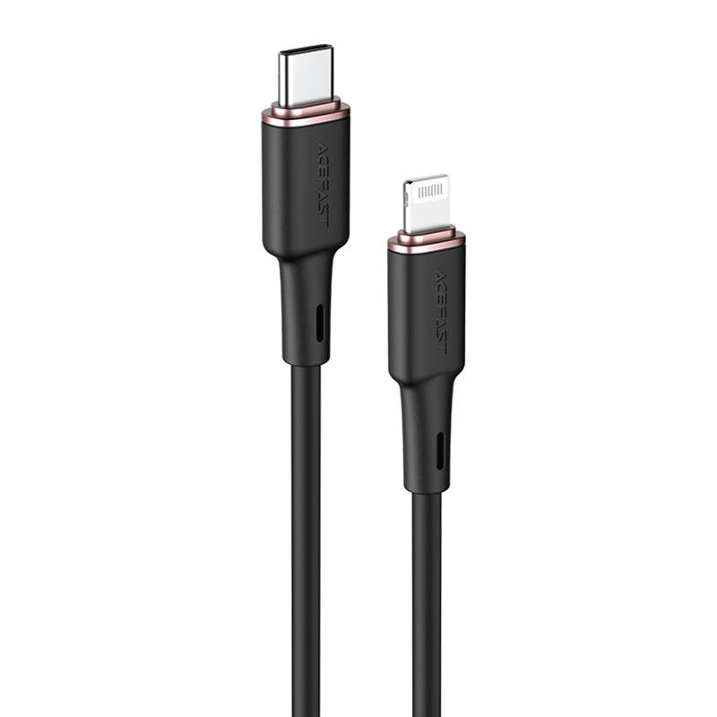 Кабель Acefast C2-01 USB-C to Lightning Zinc Alloy Cable (1,2 метра) чёрный (AF-C2-01-BK)