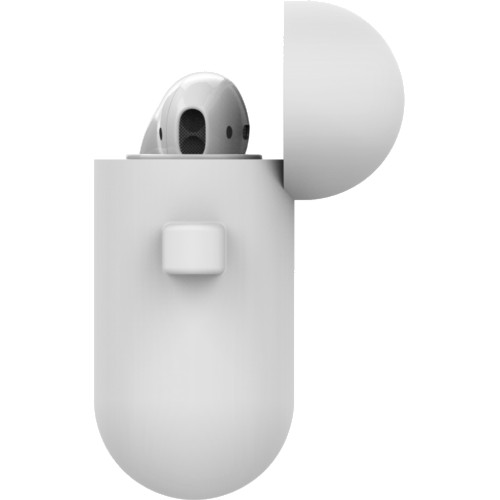 Чехол LAB.C Silicone Capsule 2in1 для Airpods белый