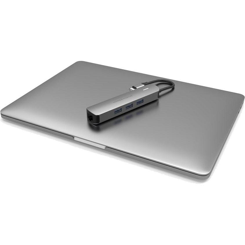 Адаптер HyperDrive TUBE 6-in-1 USB-C Hub серый космос (HD233B-GREY)