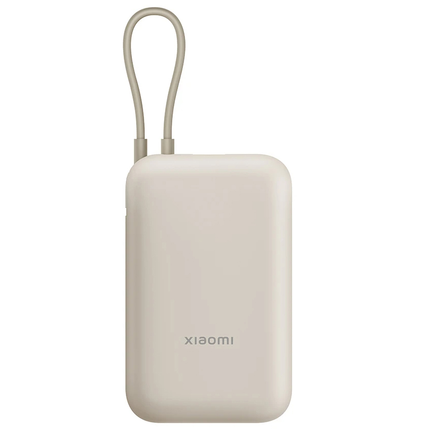 Внешний аккумулятор Xiaomi Power Bank 10000 мАч 22.5W (со встроенным кабелем) бежевый