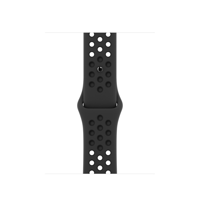 Умные часы Apple Watch Nike Series 7 45 мм, алюминий «Тёмная ночь», спортивный ремешок Nike цвета «Антрацитовый/чёрный»