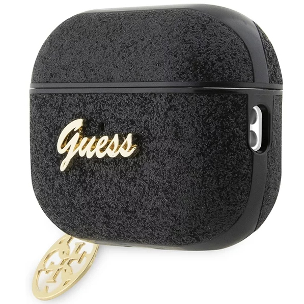 Чехол CG Mobile Guess Glitter Flakes 4G Charm для AirPods Pro 2 (2022) чёрный