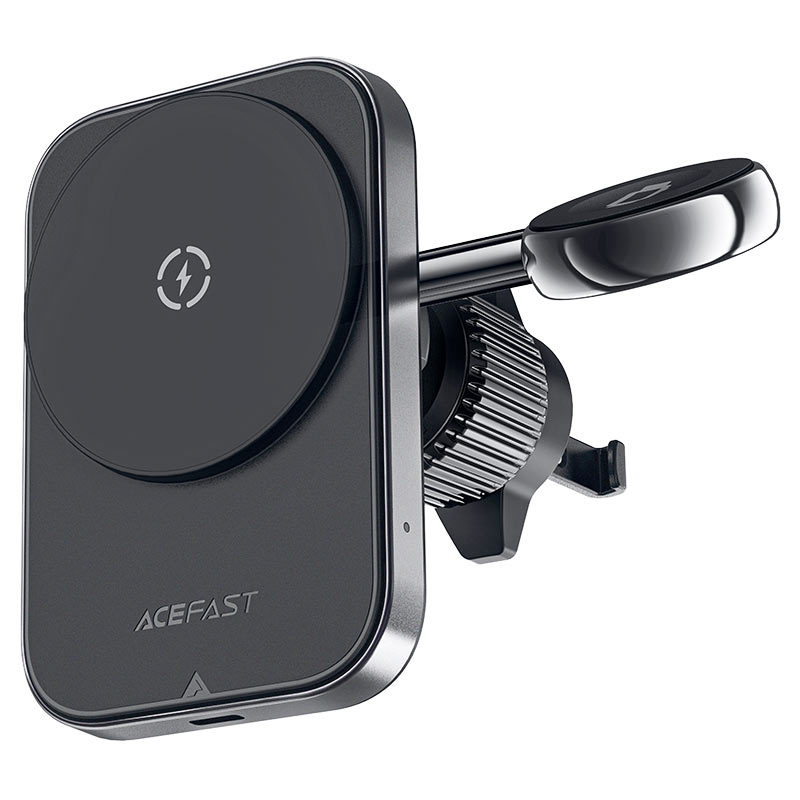 Автодержатель с функцией беспроводной зарядки Acefast D18 Wireless Charger Car Mount Holder 15W (AF-D18-BK)