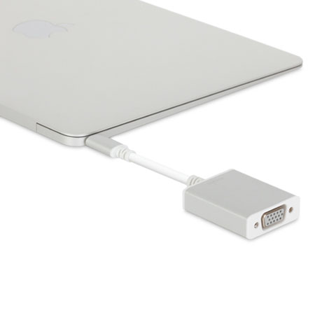 Переходник Moshi USB-C to VGA серебристый