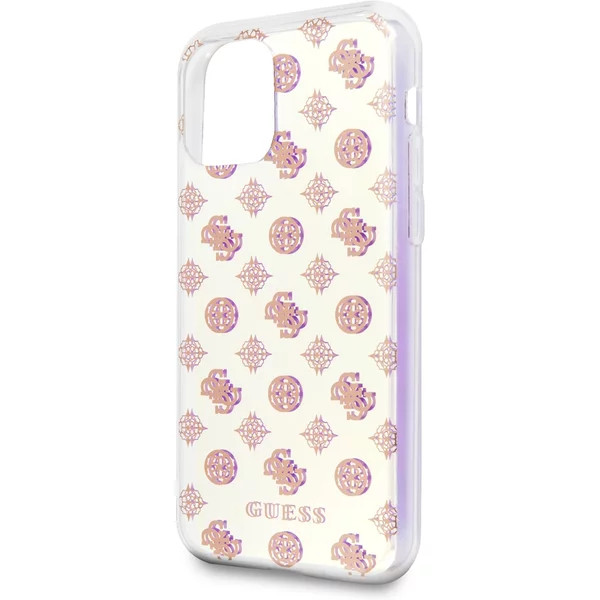 Чехол Guess 4G Peony Hard для iPhone 11 Pro Iridescent Silver