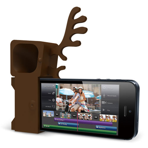 Подставка Ozaki O!Music Zoo для iPhone 5 / 5S / SE «Олень» коричневая
