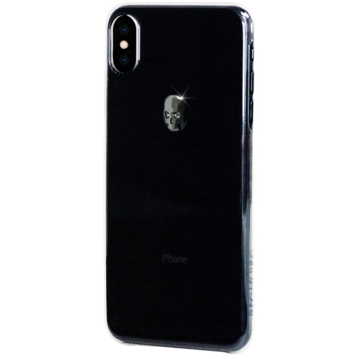 Чехол Bling My Thing Treasure Swarovski для iPhone Xs Max Hematite Skull прозрачный (ipxs-l-tr-cl-jet)