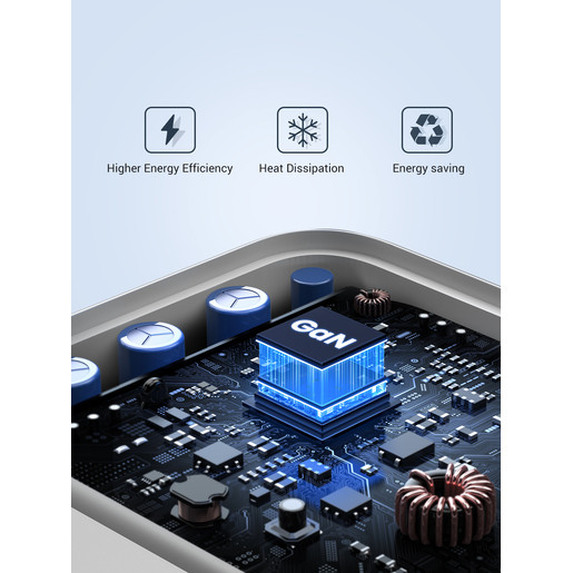 Сетевое зарядное устройство UGREEN CD244 (15334) Nexode USB-A+2*USB-C 65W GaN Tech Fast Charger EU белое