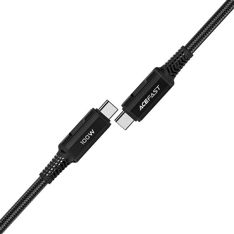 Кабель Acefast C4-03 USB-C to USB-C 100W (2 метра) чёрный (AF-C4-03-BK)