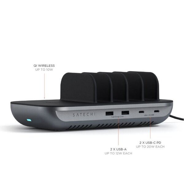 Зарядная док-станция Satechi Dock5 Multi-Device Charging Station (ST-WCS5PM-EU)