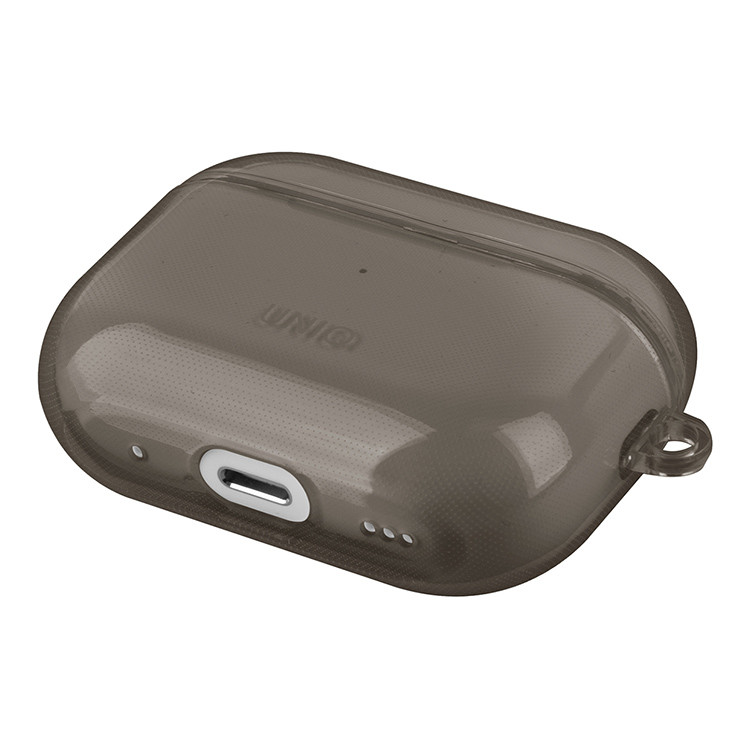 Чехол Uniq Glase для AirPods Pro 2 (2022) серый (Smoke Grey) 