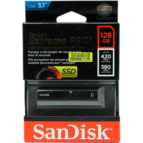 Флешка SanDisk 128GB (SDCZ880-128G-G46) USB3.1