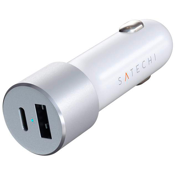 Автомобильное зарядное устройство Satechi 72W Type-C PD Car Charger белое (ST-TCPDCCS)