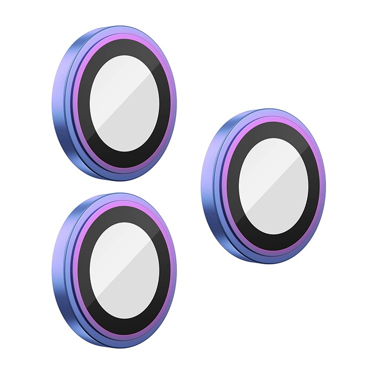 Защитное стекло Blueo Camera lens Armor metal для камеры iPhone 14 Pro/14 Pro Max Разноцветное (3 шт+install)