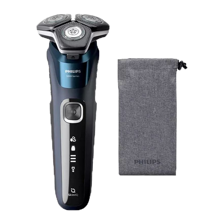 Элетробритва Philips Wet & Dry Electric Shaver S5885/10 полуночно-синяя/черная