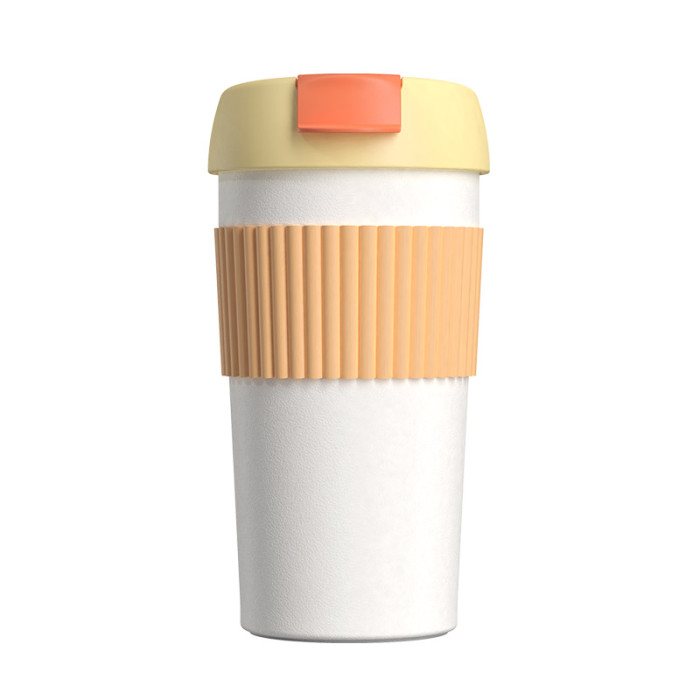 Термостакан-непроливайка KissKissFish Rainbow Vacuum Coffee Tumbler (490 мл) оранжевый