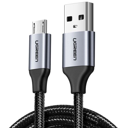 Кабель Ugreen US290 (60144) USB — micro-USB Cable (25 сантиметров) чёрный