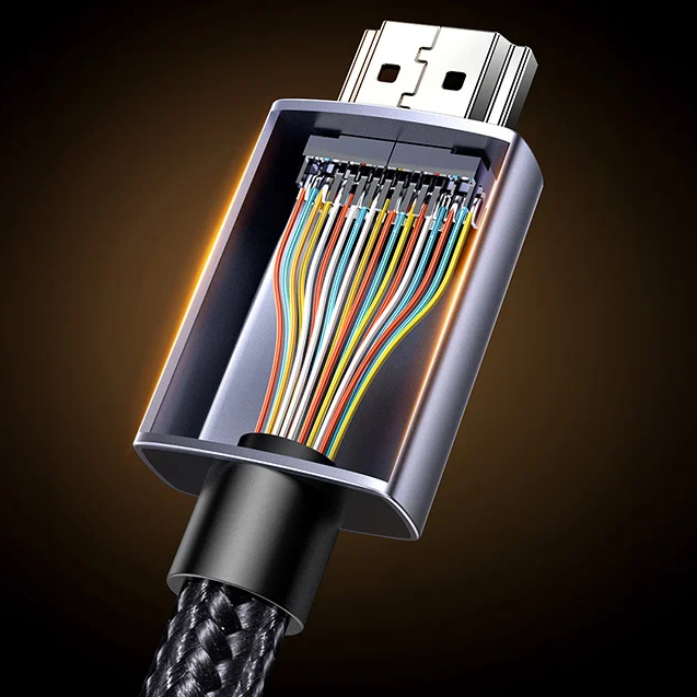 Кабель Ugreen HD171 HDMI 2.1 8K / 60Hz (2 метра) чёрный / серый (25910)