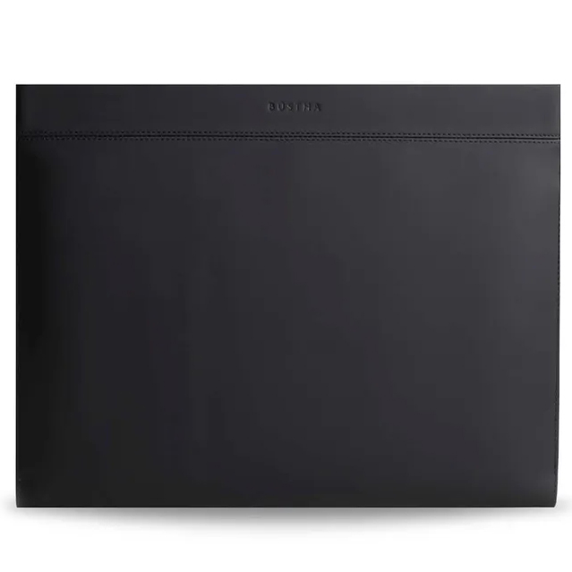 Чехол Bustha Compact Sleeve Leather для MacBook Pro 13" (2018-2020) / MacBook Air 13" (2018-2020) чёрный