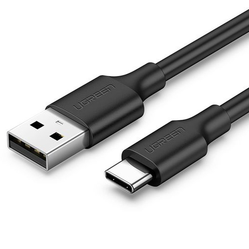 Кабель Ugreen US287 (60116) USB-A 2.0 to USB-C Cable (1 метр) чёрный