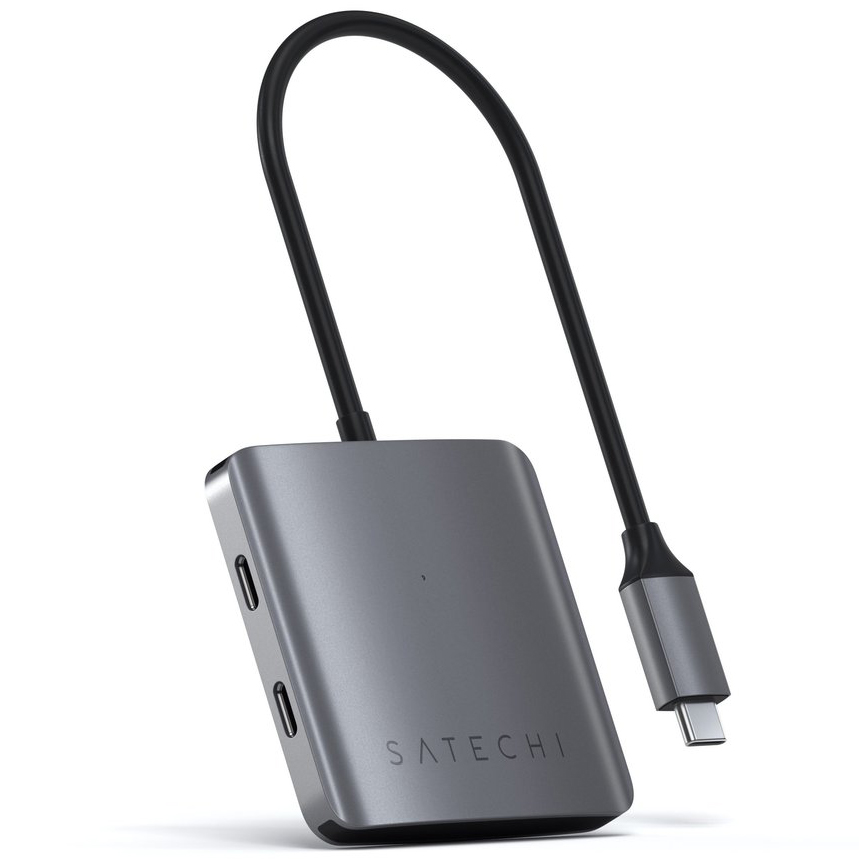 Мульти хаб Satechi 4-Port USB-C Hub серый космос (ST-UC4PHM)