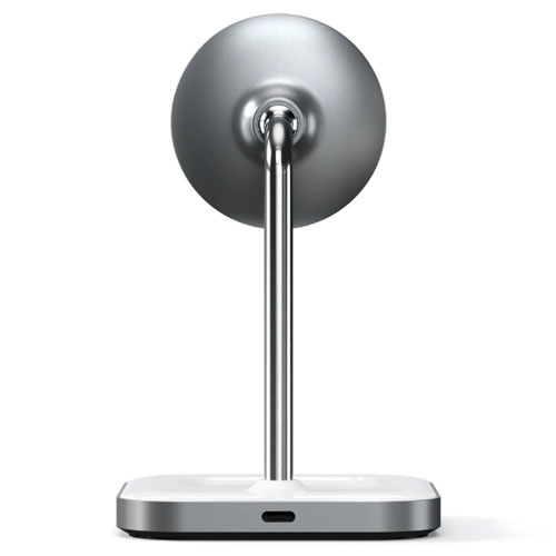 Беспроводное зарядное устройство Satechi Aluminium 2-in-1 Magnetic Wireless Charging Stand (ST-WMCS2M)