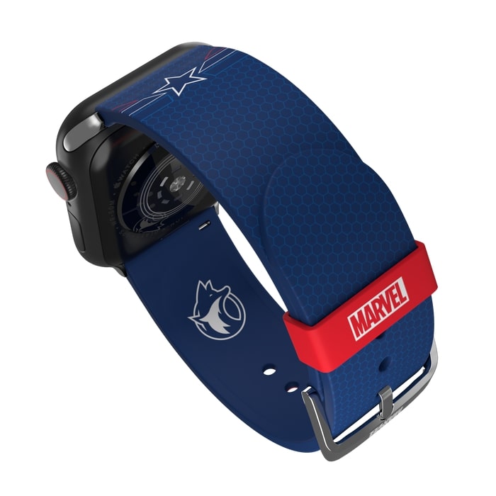Ремешок MobyFox Marvel Insignia Collection для Apple Watch (всех размеров) Captain America (ST-MRV22ICN2103)