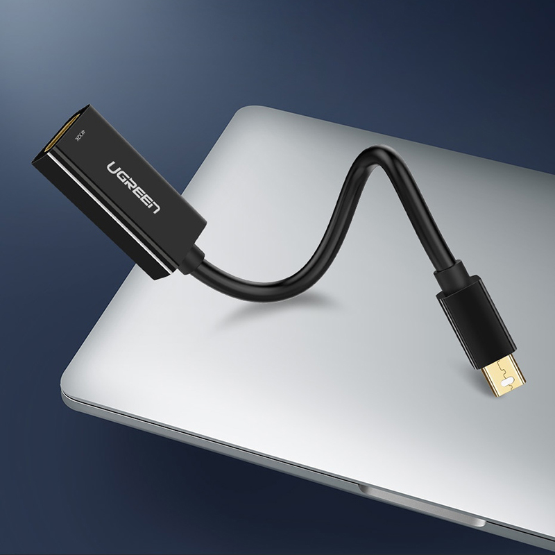 Кабель Ugreen MD112 (40360) Mini DP to HDMI Female Converter 4K чёрный