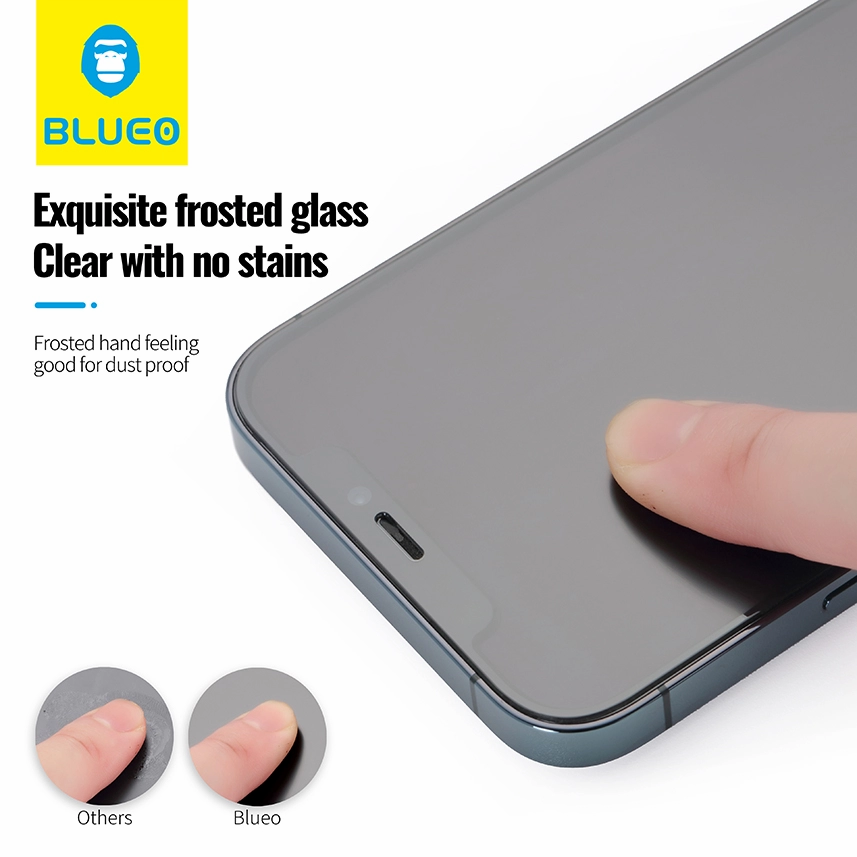 Защитное стекло BlueO 2.5D Anti-glare Matte Anti-Static для iPhone 15 Pro Max Black (матовое)
