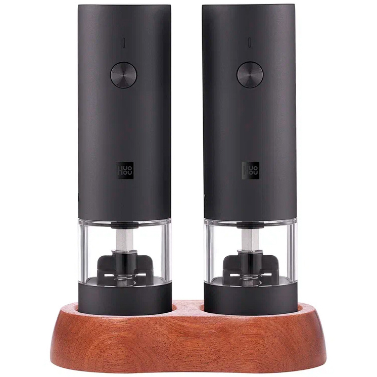 Набор из двух мини электрических мельниц для специй HuoHou Electric Mini Grinder Rechargable чёрный