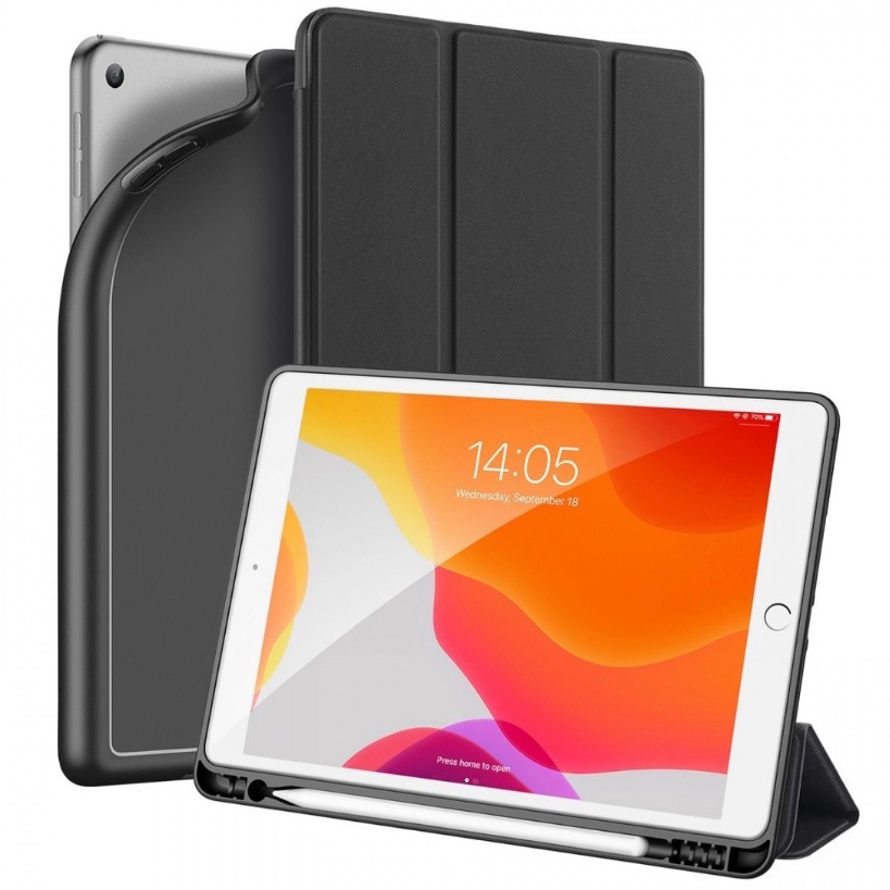 Чехол Dux Ducis Osom Series (pen slot) для iPad 9.7" (2017/2018) чёрный