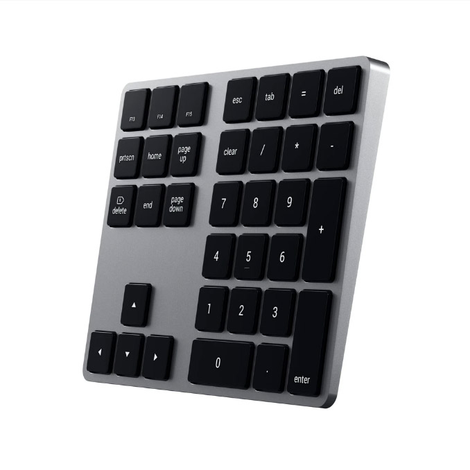 Беспроводной блок клавиатуры Satechi Aluminum Extended Keypad (ST-XLABKM) серый космос