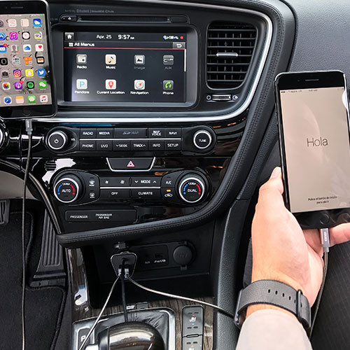 Автозарядка Kanex GoPower Shareable Car Charger (48W 4-Port USB) чёрная