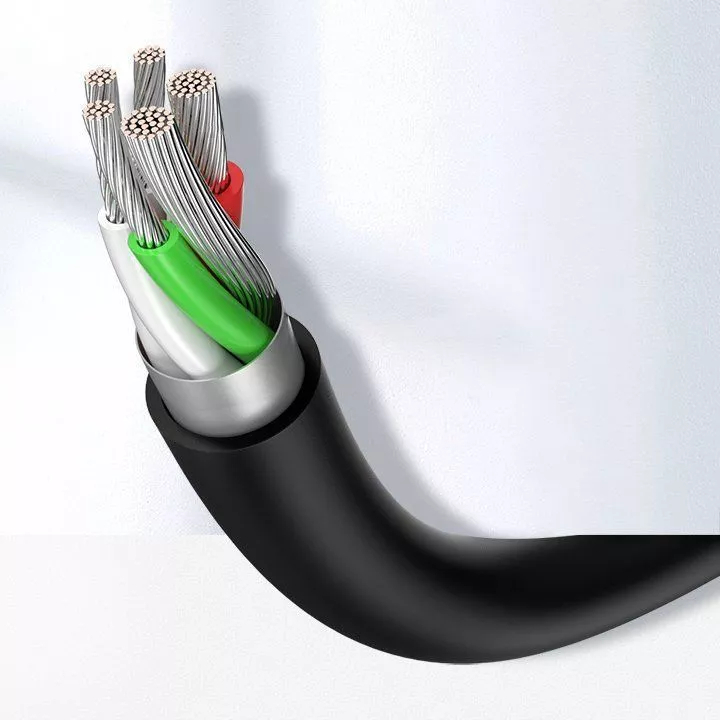 Кабель Ugreen US287 USB-A 2.0 to USB-C Cable Nickel Plating (0,5 метра) чёрный (60115)