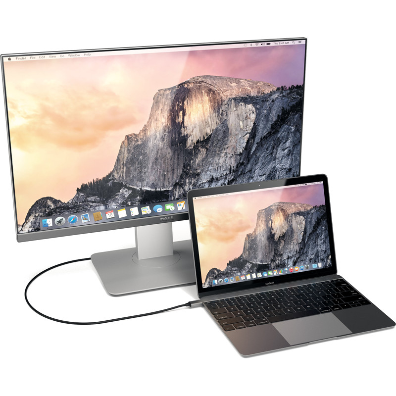 Кабель Satechi USB Type-C to HDMI 4K 60Hz (1,8 метра) ST-CHDMIM серый космос