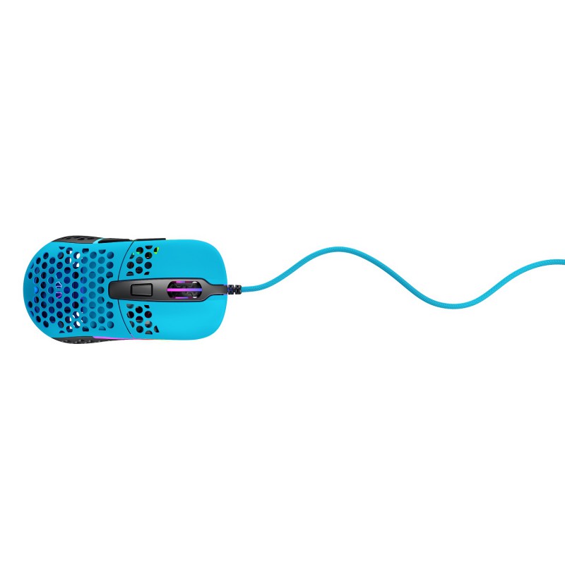 Игровая мышь Xtrfy M42 c RGB подсветкой голубая (Miami Blue)