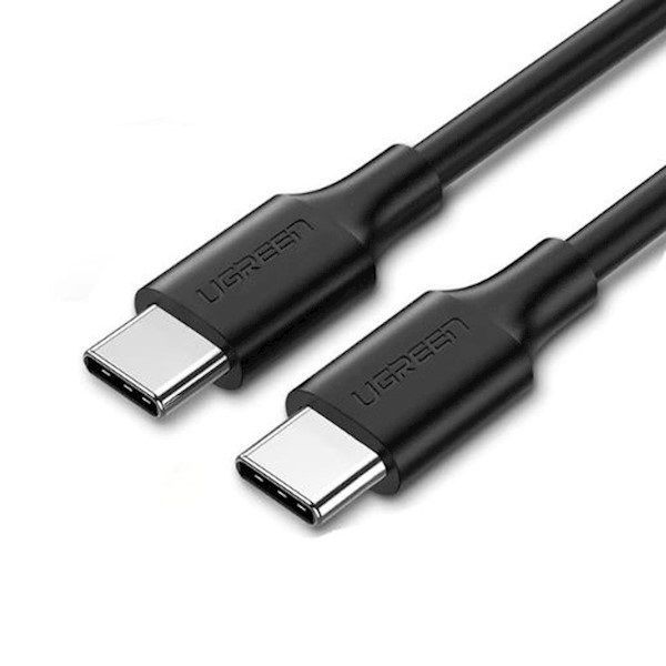Кабель UGREEN US286 (10306) USB-C 2.0 Male To USB-C 2.0 Male 3A Data Cable (2 метра) чёрный