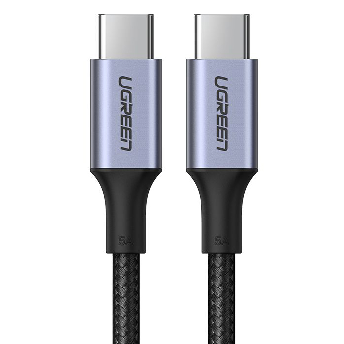 Кабель Ugreen US316 USB-C to USB-C плетеный - 1м
