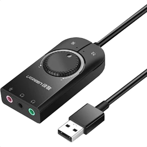 Внешняя стерео звуковая карта UGREEN CM129 (50599) USB External Stereo Sound Adapter - 1 метр кабель