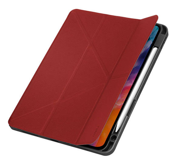 Чехол UNIQ Transforma Rigor для IPAD Air 10.9 (2020) красный (с антимикробным покрытием и держателем для стилуса)