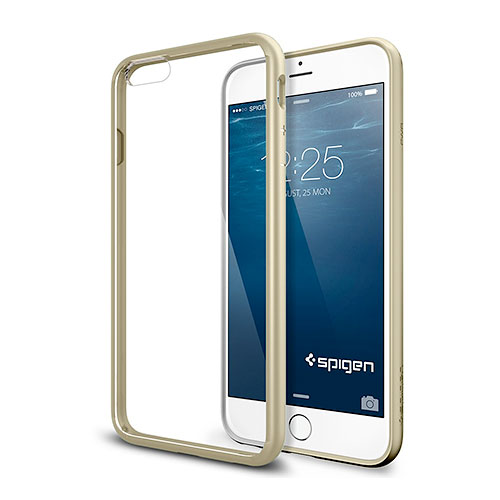 Чехол Spigen Ultra Hybrid для iPhone 6 Plus (5,5") золотой (SGP10895)